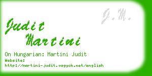 judit martini business card